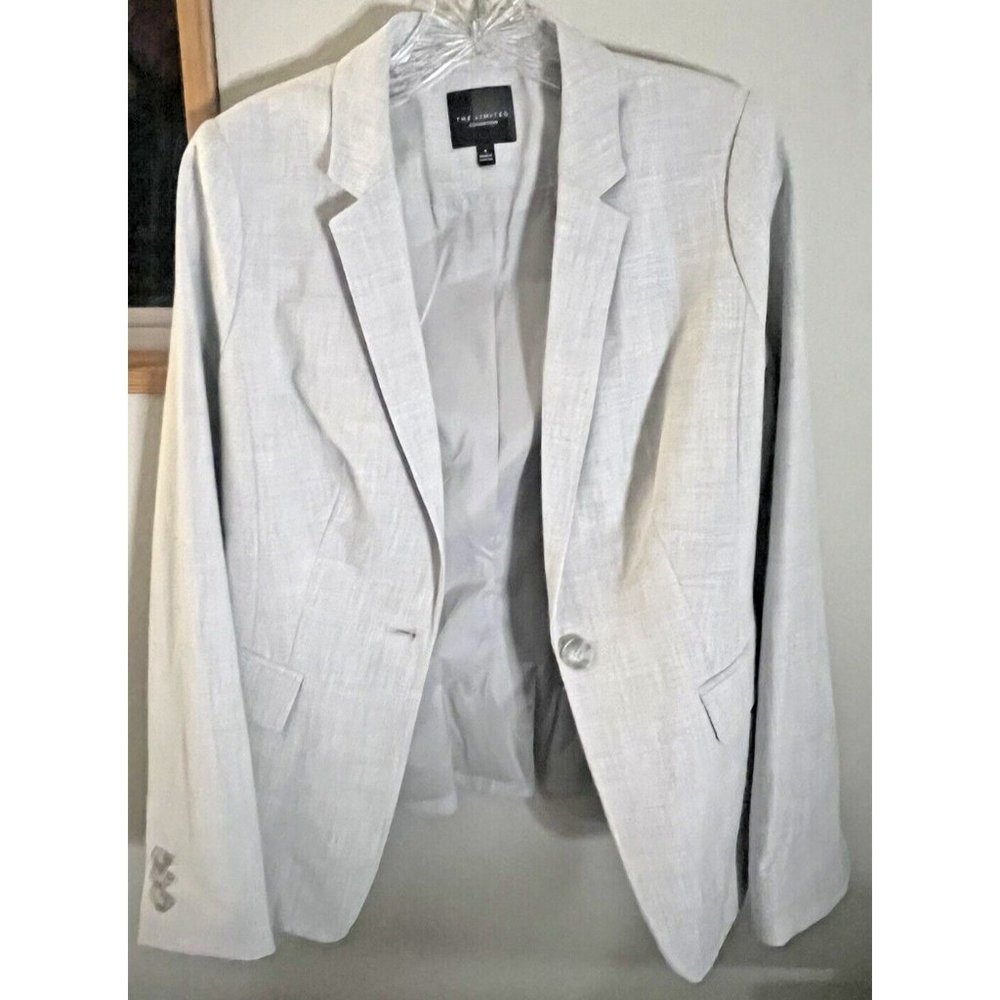 The Limited Collection Womens Lined Blazer size 4 gray workwear
